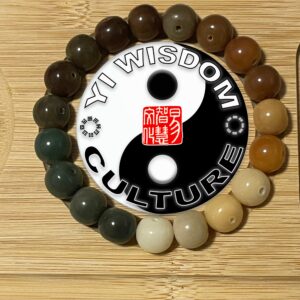 Yi Wisdom Unity (Green Brown White) Bodhi Beads - 2025 Tai Sui Enhancement for Rat, Ox, Rabbit, Dragon, Horse, Goat, Rooster, Dog