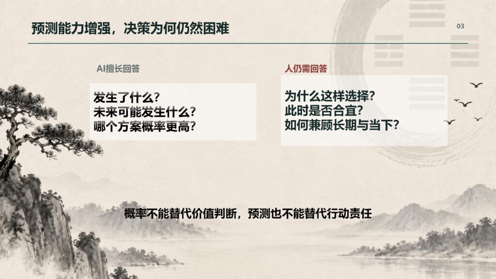 统周易应用的现状——从预测到决策的再思考